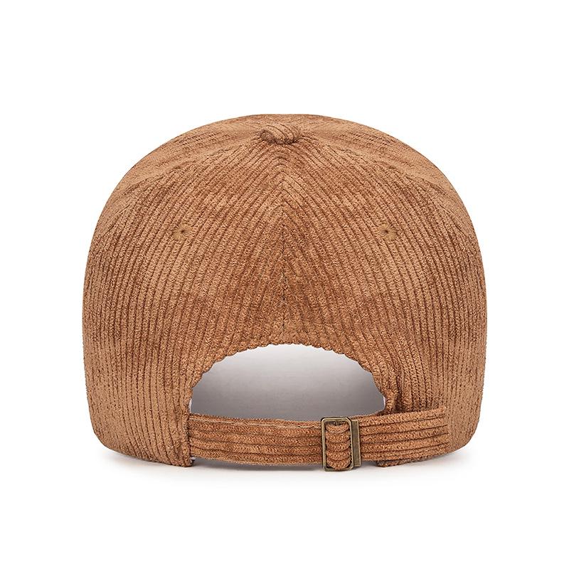 Women's Korean Style Corduroy Duckbill Hat - Versatile Autumn/Winter Sunshade Baseball Cap