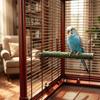 Portable Auspicious Clouds Pattern Bird Station Pole Bite Resistant Bird Cage Perches  Bird Cage