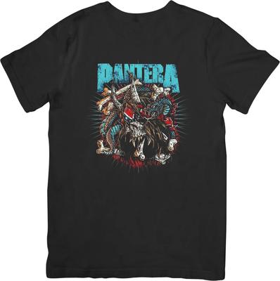 Pantera Music Унисекс Футболка из Качественного Хлопка Черная