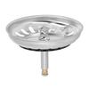 Kitchen Sink Strainer Basket Stainless Steel Sink Strainer Bottom Stopper Combo for Standard Drains