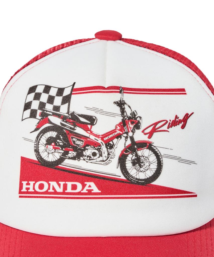 PHYPS МОТОЦИКЛ Honda Аниме Ct 125 Сетчатая Кепка_Красная