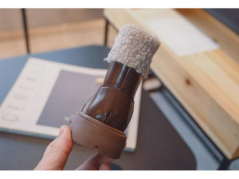 Girls' 2023 Winter Cotton Boots - Warm, Soft Bottom, Plush Velvet Princess Boots