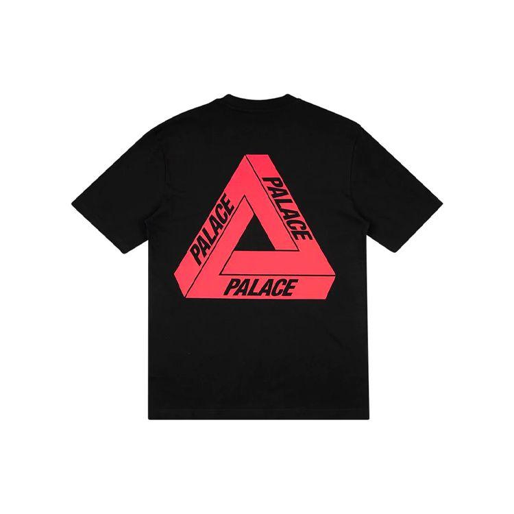 Palace Charity Limited Edition Красная треугольная футболка с короткими рукавами, топы унисекс, черные P18TS237