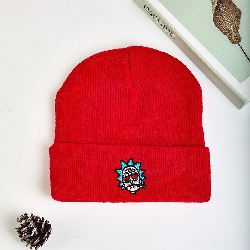 Cartoon popular hats wool hats knitted hats autumn and winter characters men and women pullover students smoking cold autumn and winter cigarettes