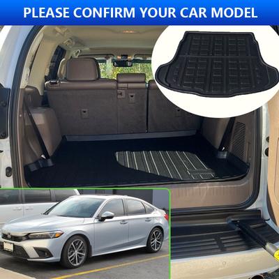 Для Honda Civic 2024 FE Sedan 11th Gen 2024 Автомобильный задний багажник Коврик для багажа Противогрязевая накладка Напольный лоток Автомобильные аксессуары Материал
