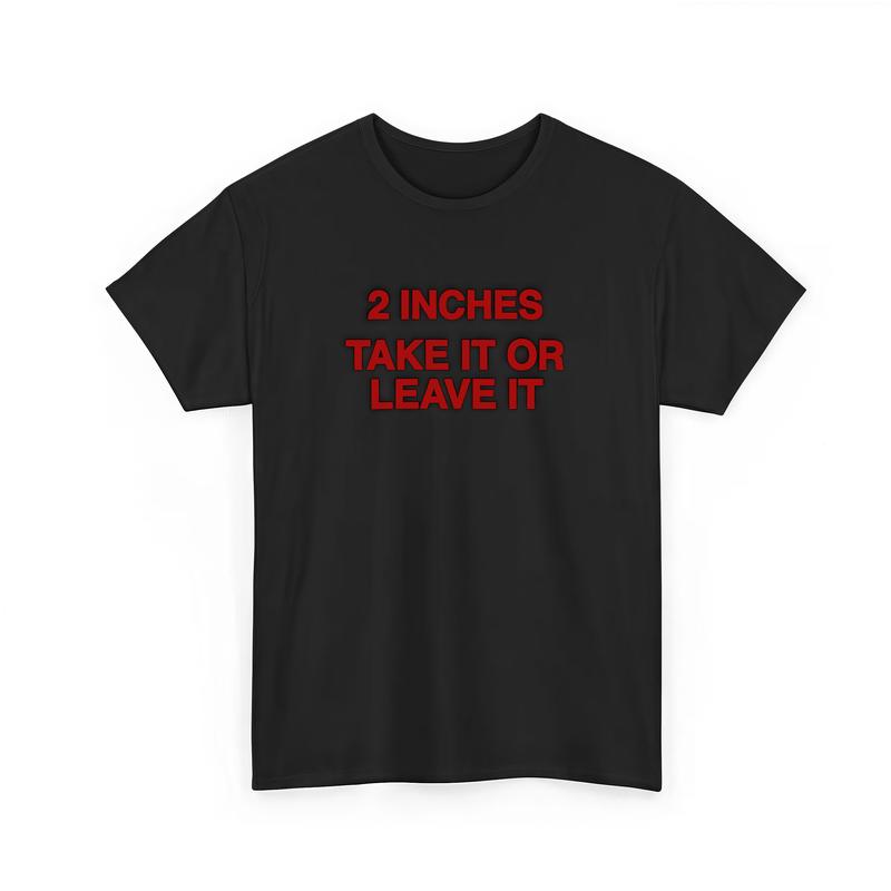 Fun emoji-themed unisex T-shirt, 2 inches, accept or give up, unrestrained round neck short-sleeved pure cotton unisex T-shirt.