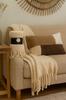 Decorative Throw Blanket with Fringes, Soft, Various Colors, 1pc