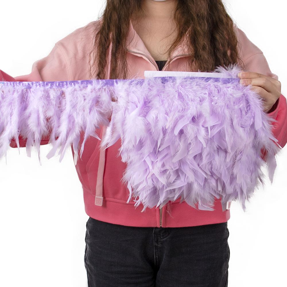 Разноцветная натуральная отделка из перьев индейки, лента из перьев марабу, украшение для свадебного платья, юбки, шитье, рукоделие 10-15 см