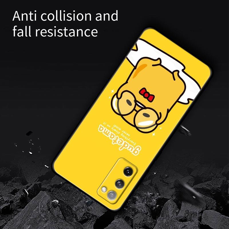 Желтое Ленивое Яйцо Гудетама Силиконовый Чехол Для Samsung S23 Ultra S24 5G S21 S20 FE Задняя Крышка Для Galaxy S22 s23 S24 S10 Plus Чехлы