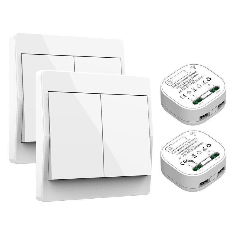 Battery-free Wireless Waterproof Wall Switch with Self-Generating Power and Long-Range Capability