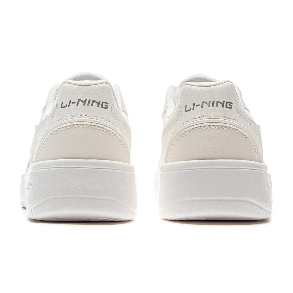 Li Ning Yuan Bao V3 Classic Fashion White Sneakers Retro Versatile Thick Sole Comfortable Rebound Women Sneakers Cloud-White AGCV108-3
