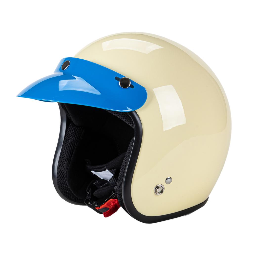 3 Snap-Button Lens Up Wind for Open Face Motorcycle Helmet