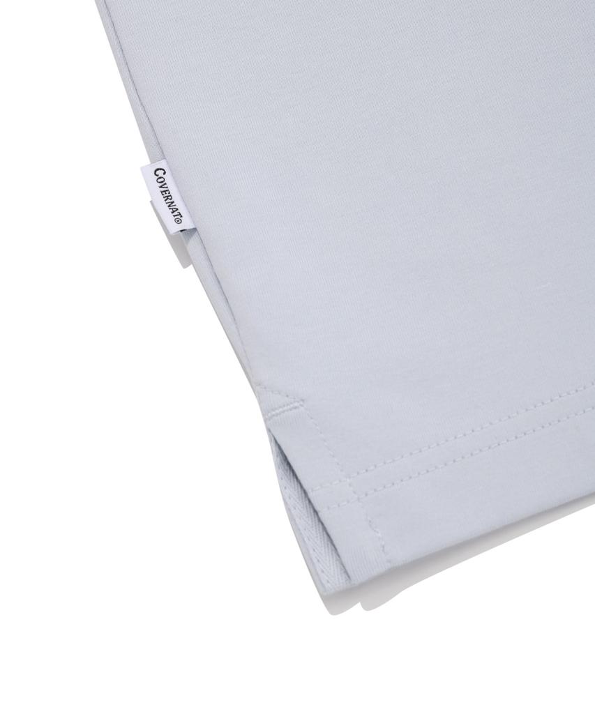COVERNAT Authentic Pocket Collar T-Shirt Light Blue