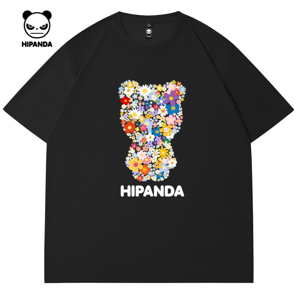 Hello Hipanda, Panda fashion cool quick drying couple short sleeved retro American T-shirt