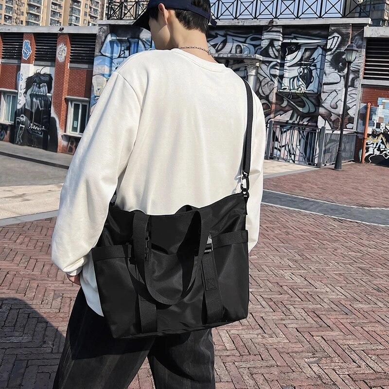 Водонепроницаемая женская дорожная сумка, большая вместительная женская сумка-мессенджер, однотонная женская нейлоновая сумка через плечо, женская