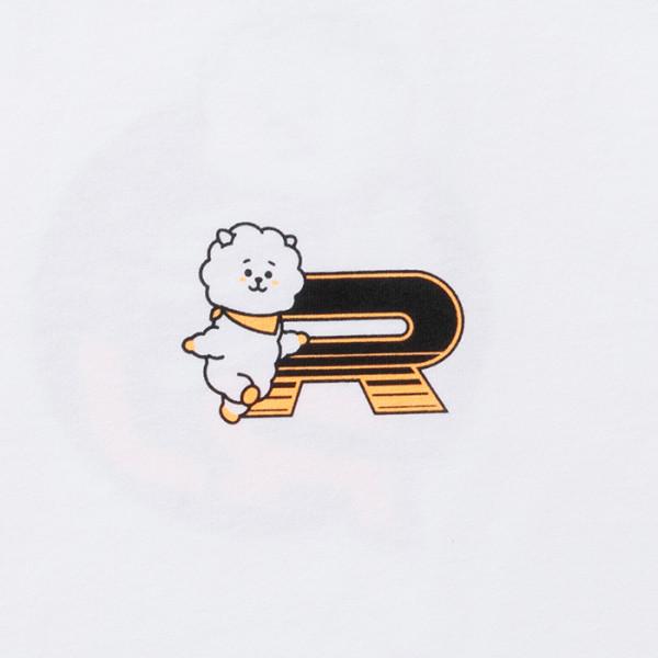 LINE FRIENDS BT21 RJ Space Wapen White Short Sleeve T -shirt