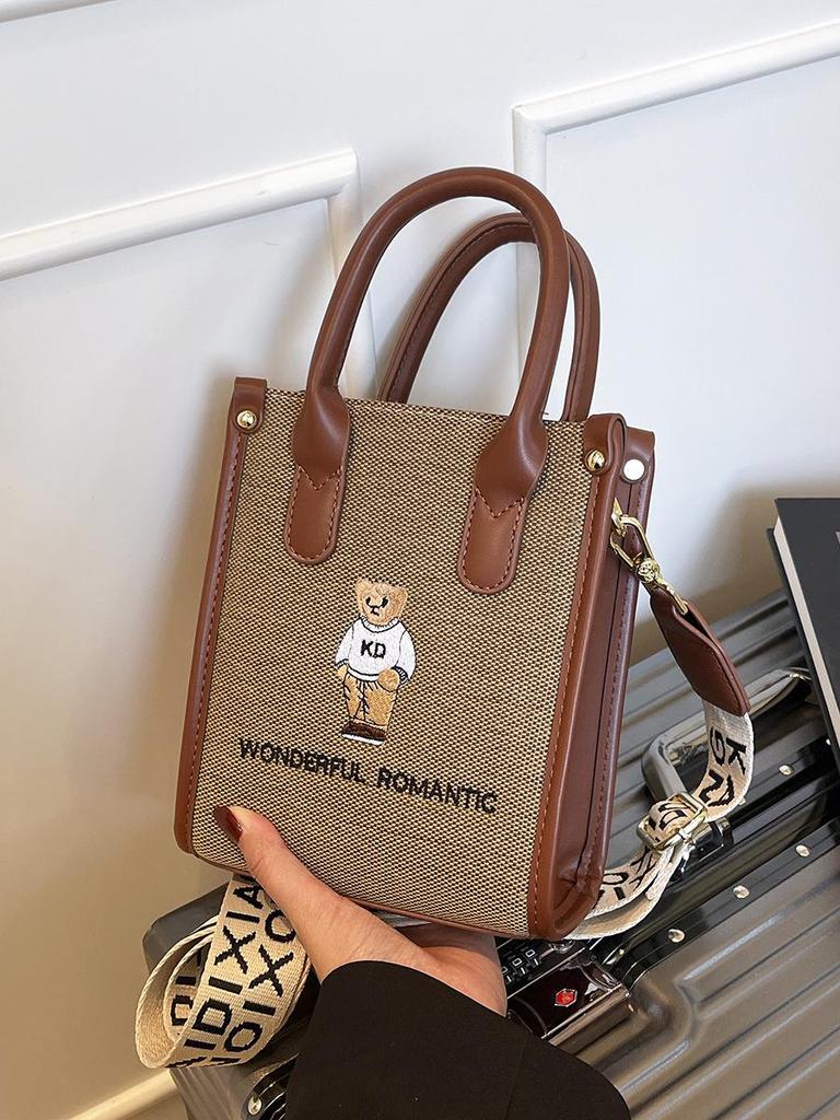 Katie Bear Women's Cute Korean Style Crossbody Handbag - Small & Trendy Single Shoulder Bag