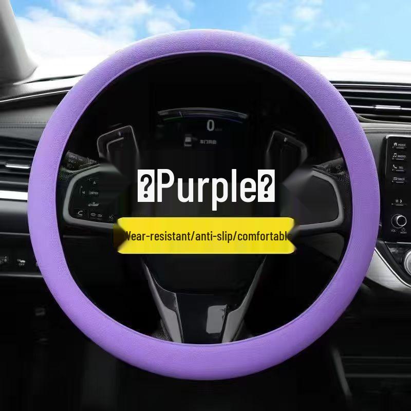 Universal Non-slip Silicone Steering Wheel Cover, Ultra-thin Soft Grip for All Seasons