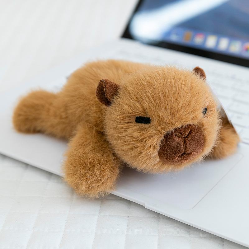 Милая бренчащая капибара, наклейка на холодильник, плюшевая игрушка, лягушка, вест-хайленд, подвеска для автомобиля, ленивец, магнитное украшение