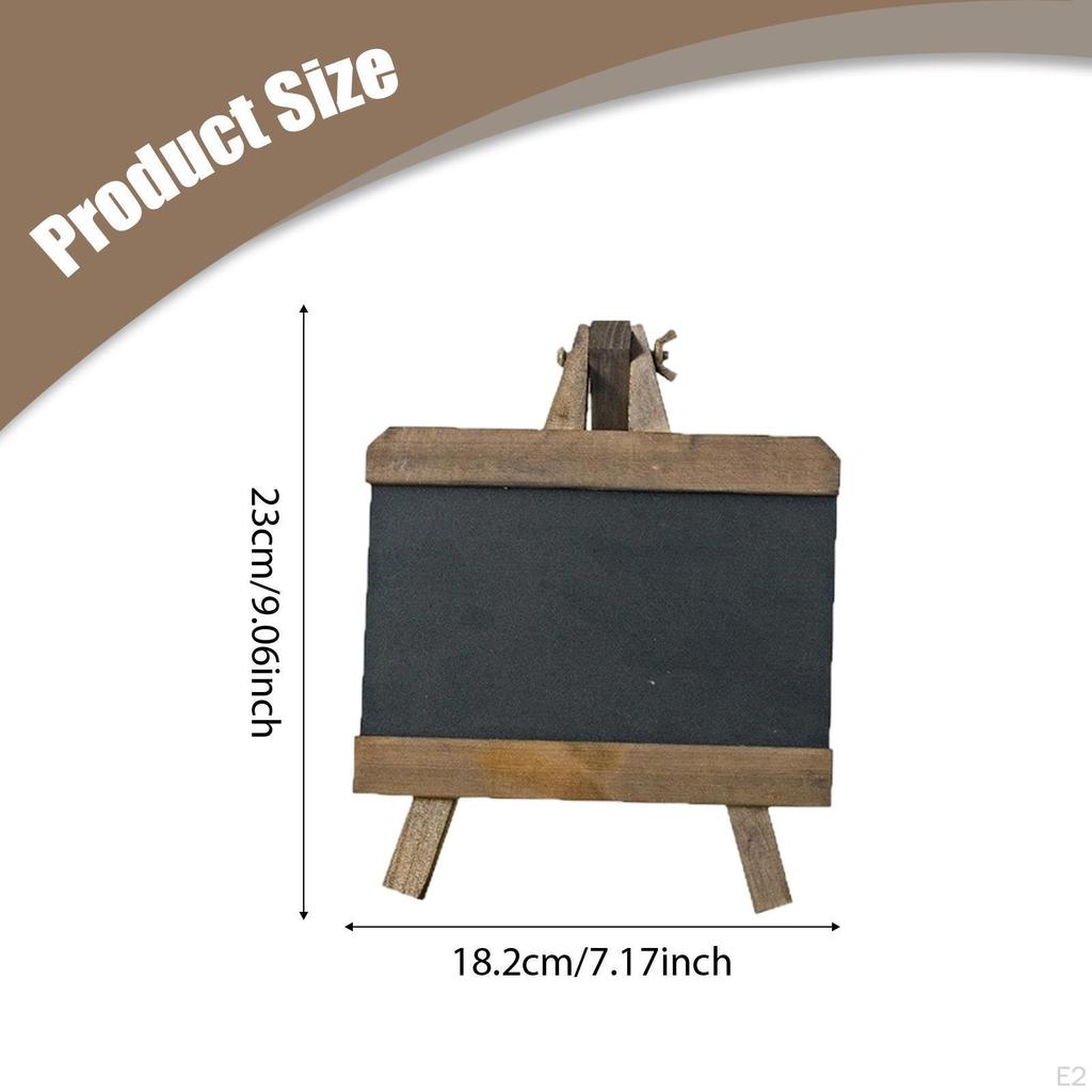 Настольная меловая доска Меню Мини Многоцелевая Меловая Деревянная Черная доска для