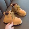 Children's Small Yellow Boots Girls 2025 New Martin Boots Autumn and Winter Boys Fried Street British Style Short Boots Versatile Soft-soled Boots