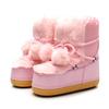 Snow Boots for Women Hairy Fuzzy Fluffy Furry Fur Boots 2024 Winter Boots for Women Waterprrof Pink Black White Fur Snow Boots