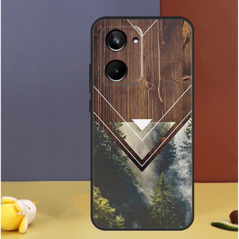 Forest Geometry Wood Nature For Realme GT7 Pro GT6 C61 C67 C63 C71 C55 C51 C65 C53 C75 10 11 12 13 14 15 Pro Plus Case