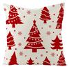 Pillowcase Christmas Tree Snowflake Print Pillowcase Home Sofa Living Room Cushion Backrest