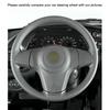 Прошитый вручную черный чехол на руль из искусственной кожи с оплеткой для Opel Corsa D Chevrolet Niva Lada 3-Spoke 2006