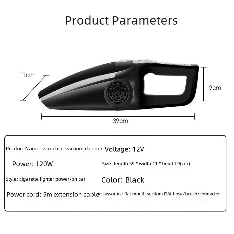 Мощный портативный ручной автомобильный пылесос: Супермощный мини-пылесос