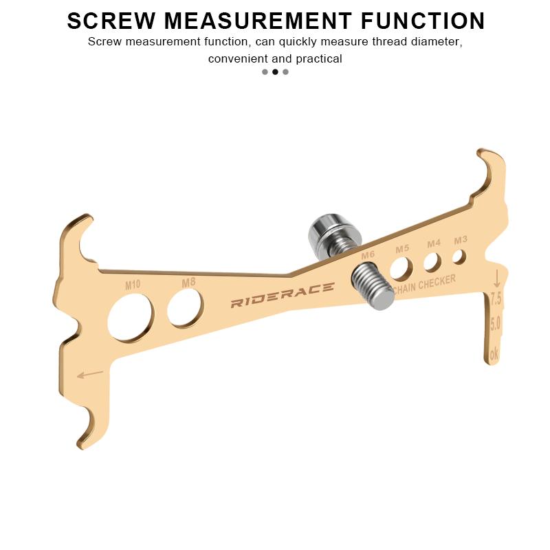 Индикатор износа велосипедной цепи, инструмент для ремонта цепи горного велосипеда из нержавеющей стали, измерительная линейка для велосипедных цепей