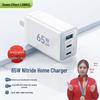 Зеленый эффект 65 Вт GaN Многопортовое USB-C Быстрое зарядное устройство Комплект