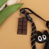 Брелок для сумки Винтажный Кошка из ПУ кожи Для мужчин Женщин Ключи от машины Шоколадный Подвеска Животные Подвесное украшение Брелоки для рюкзака