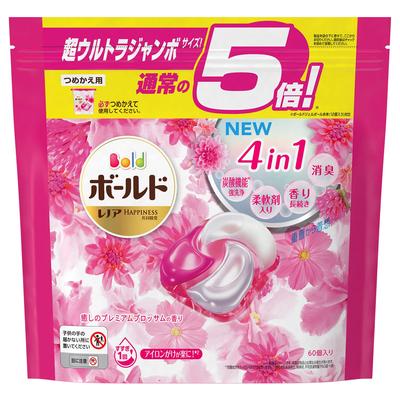 Гель-капсулы для стирки P&G Bold, Успокаивающий аромат Premium Blossom, Сменный блок, 60 штук