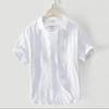 Men's Trendy Korean Style Short-Sleeve Oxford Shirt - Casual, Loose-Fit, Summer Top