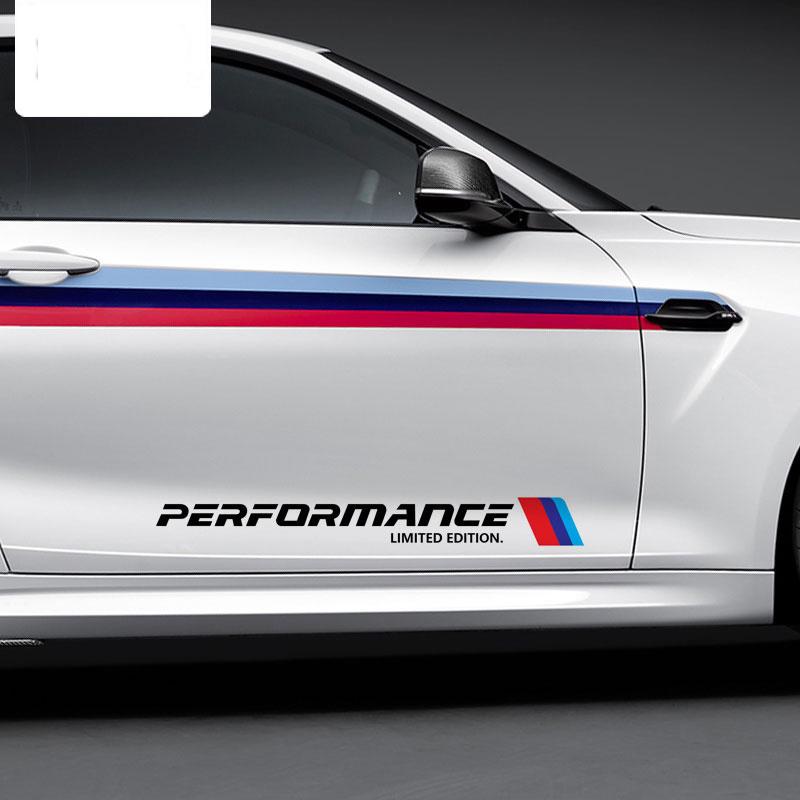 2 шт. Наклейка на кузов автомобиля Mperformance для BMW E30 E36 E39 E46 E60 E61 E64 E70 E71 E85 E87 E90 E83 F10 F20 F30 E80 M3 M5