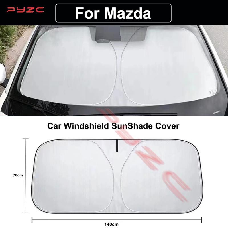 Автомобильный солнцезащитный чехол на лобовое стекло Для Mazda 2 3 4 Alexa CX30 CX-4 CX5 CX-5 CX8 CX-8 CX-30 EV CX-50 CX9 CX-9 Анти-УФ Автомобильные аксессуары