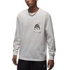 Jordan T Shirts Men's White Crew Neck Moderate Straight Fit HV4568-133