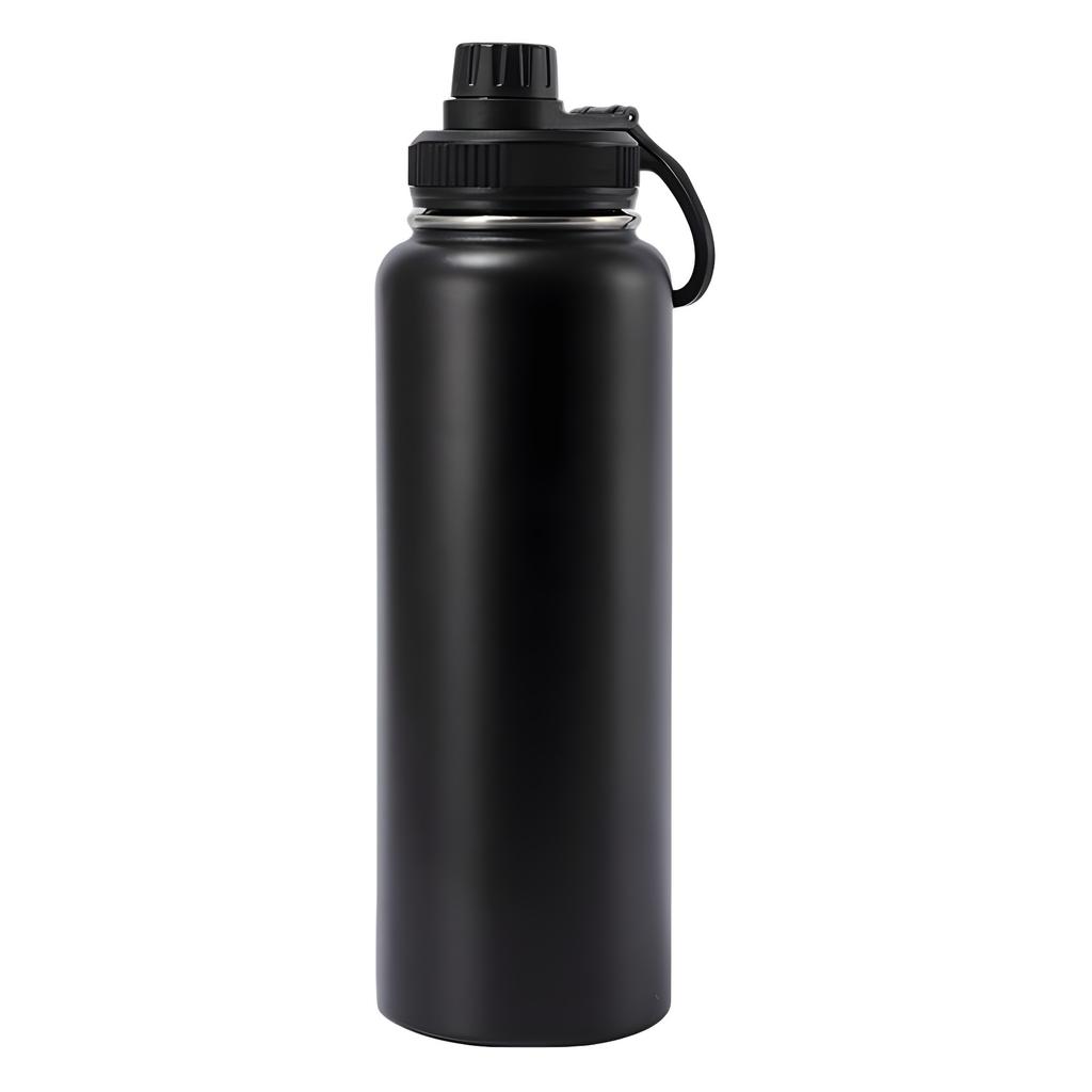 Insulated Water Bottle Stainless Steel Double Wall Vacuum Wide Mouth Sport Bottle with Leakproof Spout Lid