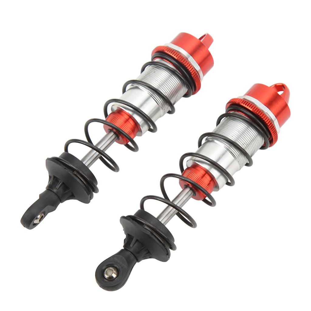 2Pcs RC Car Shock Absorber Aluminum Alloy Balancing Drive High Elasticity RC Front Shock Damper for ARRMA 1 7 1 8 Red