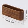 1pc Wooden Business Card Holder Organizer Office Desk Name Card Display Stand With Pen Slot Memo Pad Cards Stand Card Holder