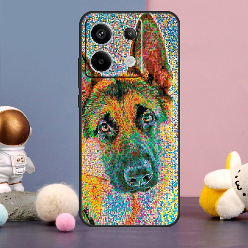 Чехол для телефона Xiaomi Redmi Note 14 9 10 11 12 13 15 Pro Plus Redmi 15 15C 10C 12C 13C 14C с изображением немецкой овчарки