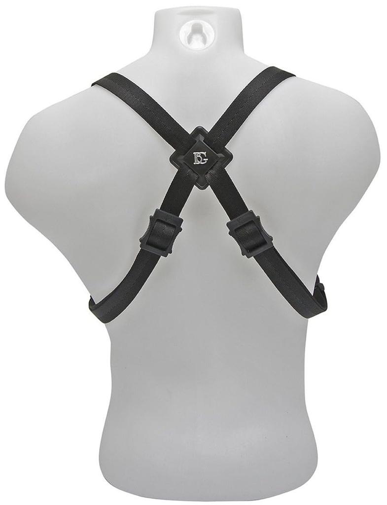 BG HARNESS ремень саксофон размер металлический карабин S43MSH черный альт/тенор (XL МУЖЧИНЫ)