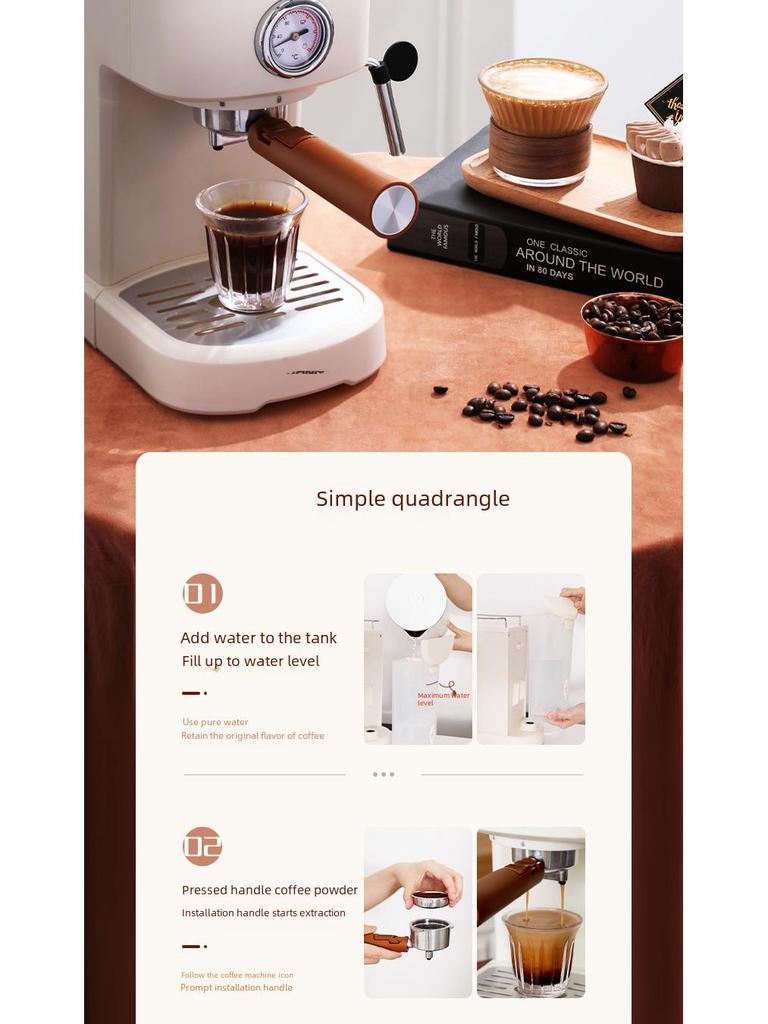 Капсульная машина Konka для эспрессо: Итальянская полуавтоматическая бытовая кофеварка