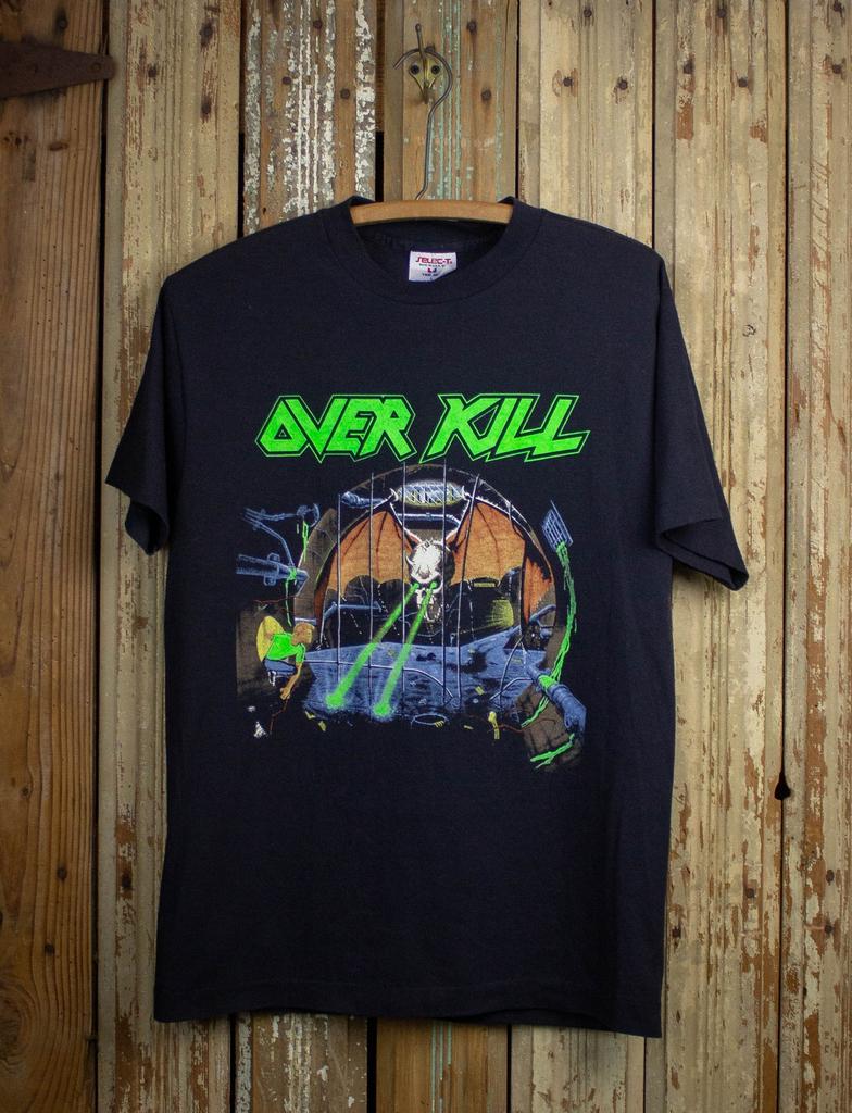 Over Kill Under The Influence Tour Concert 1988 Black Cotton Tshirt S5XL KH6309
