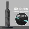60 Bone Ветрозащитный Усиленный Автоматический Зонт для Мужчин, Дождь и Солнце, Двойного Назначения, Солнцезащитные Зонты с УФ-защитой,