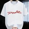 Energy And Power Gift T-Shirt "Powr" Bold Script Streetwear Top Unisex Machine Washable