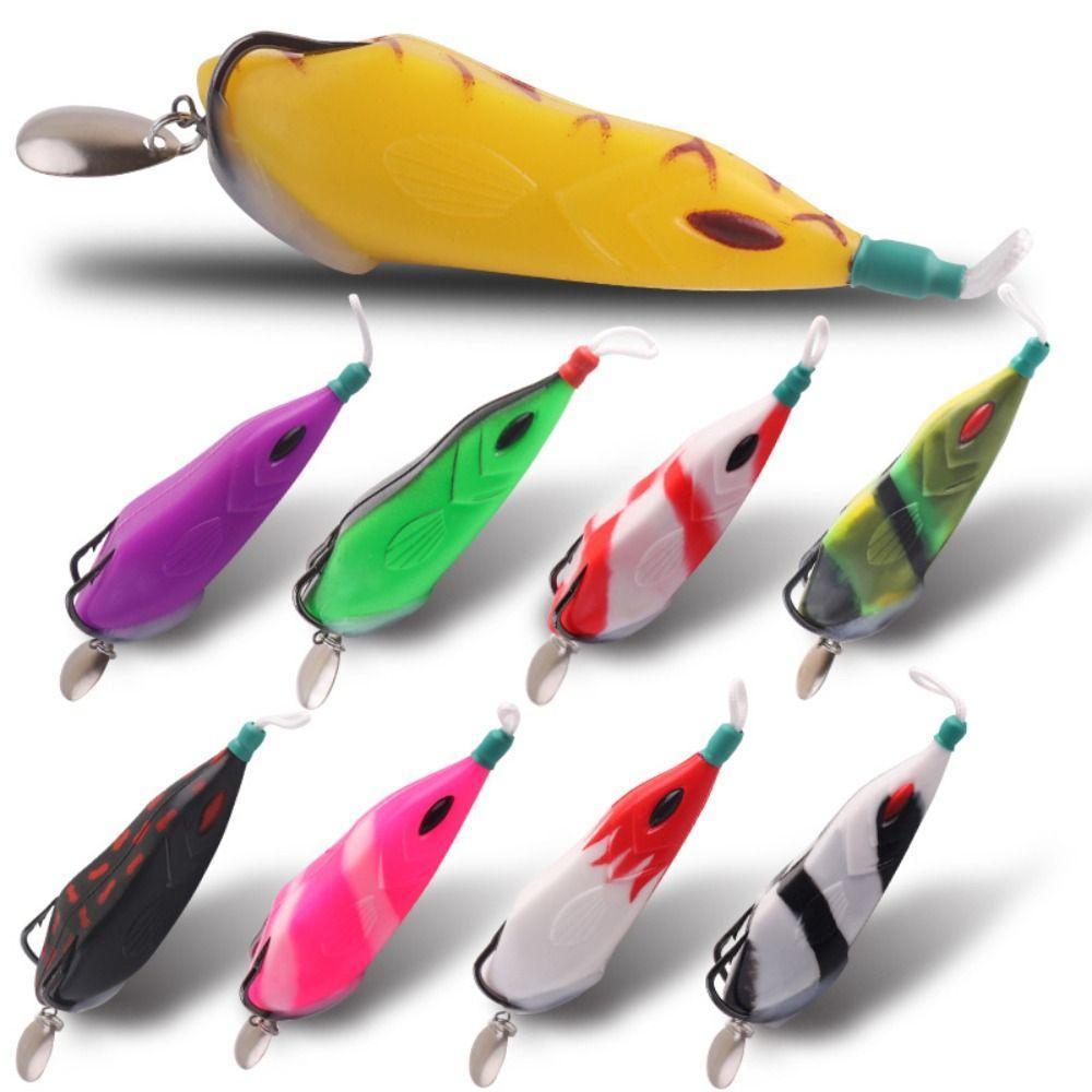15g 8cm Frog Fishing Lure With Hook Silicone Fishing Lure Artificial Fishing Lure Trout Fishing