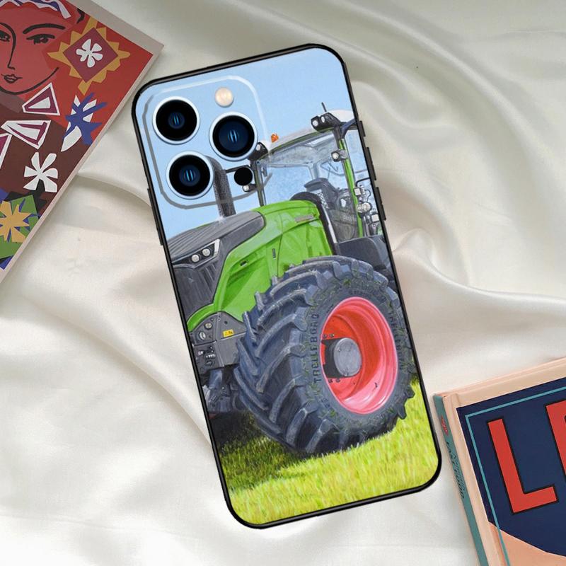 Farm Vehicle Tractor Phone Case For iPhone 15 14 12 11 13 16 17 Pro Max 15 16 Plus 13 Mini 16e 17 Air Funda Cover