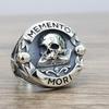 Y2k Готика Винтаж Этнос Memento Mori Carpe Diem Надпись Кольца с черепами для мужчин Мода Панк Рождественское Кольцо-скелет для женщин Ювелирные изделия
